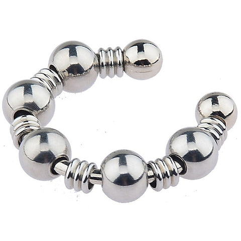 Open Type Male Steel Cock Ring by BDStyle - Steel Cock Rings