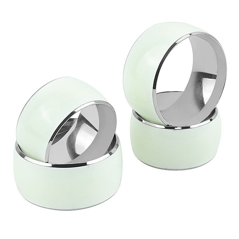 Luminous Stainless Steel Mens Cock Ring by BDStyle - Steel Cock Rings
