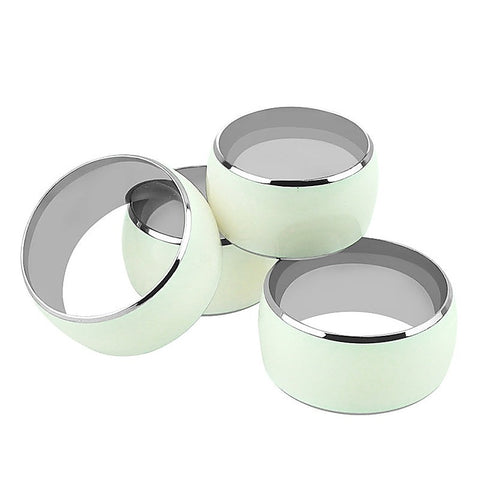 Luminous Stainless Steel Mens Cock Ring by BDStyle - Steel Cock Rings