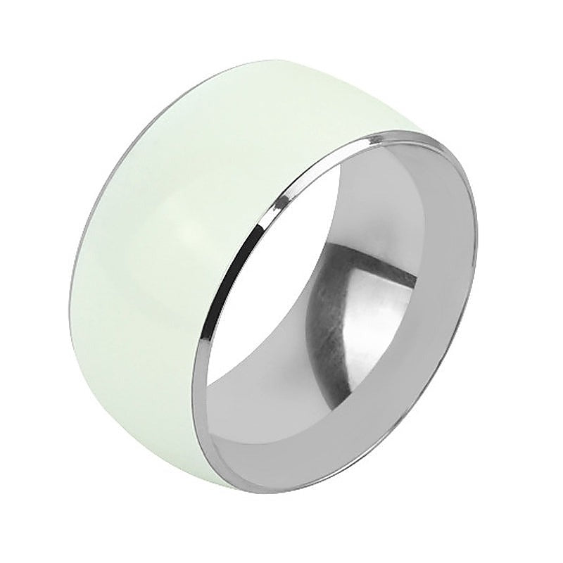 Luminous Stainless Steel Mens Cock Ring by BDStyle - Steel Cock Rings