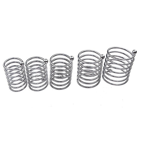 BDStyle Spring Style 6 Circle Mens Metal Glans Ring - Steel Cock Rings
