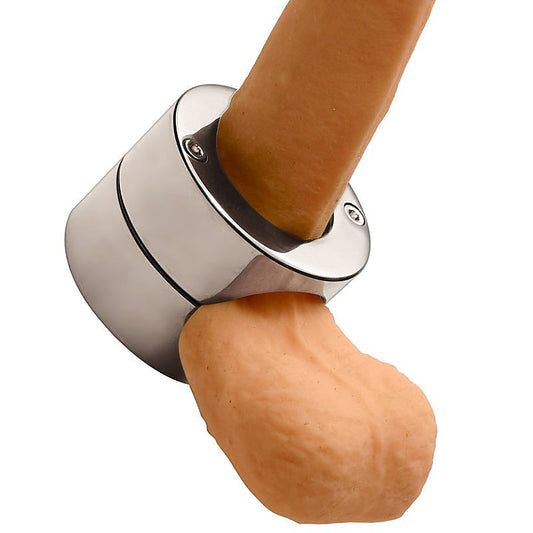 BDStyle Master Series Stainless Steel Male Penis Trap - Steel Cock Rings