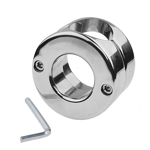 BDStyle Master Series Stainless Steel Male Penis Trap - Steel Cock Rings