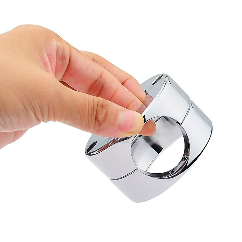 BDStyle Master Series Stainless Steel Male Penis Trap - Steel Cock Rings