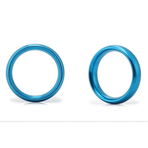 Aluminum Round Sex Delay Cock Ring by BDStyle - Steel Cock Rings