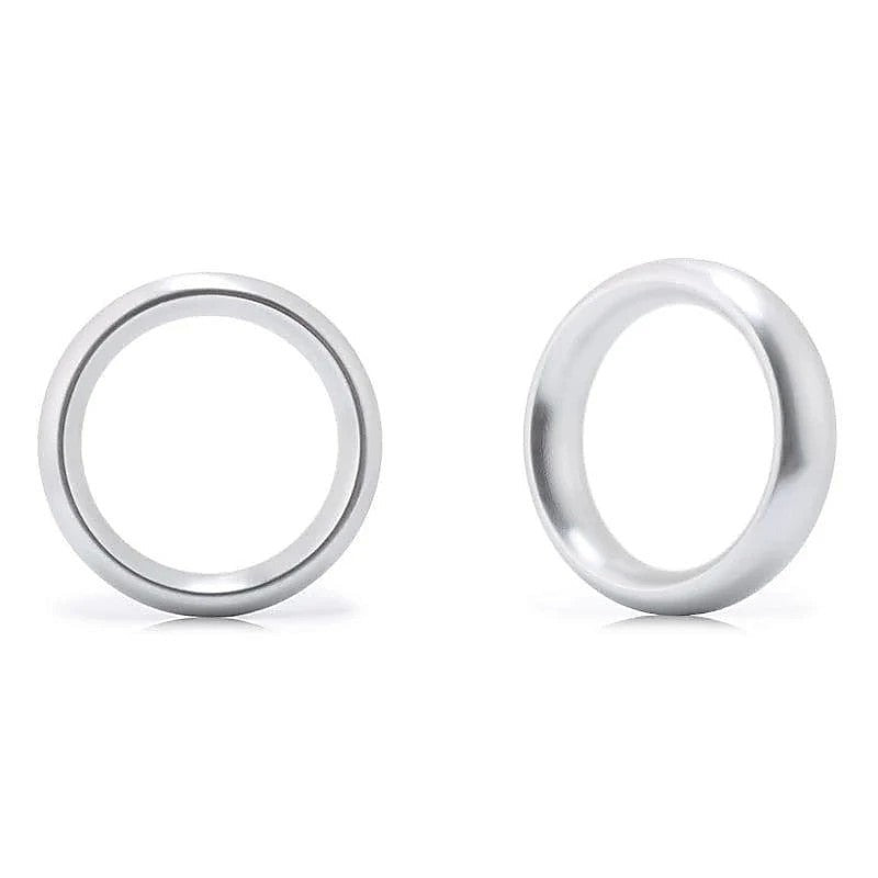Aluminum Round Sex Delay Cock Ring by BDStyle - Steel Cock Rings