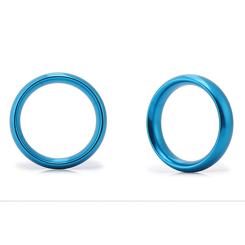 Aluminum Round Erection Enhancer Cock Ring by BDStyle - Steel Cock Rings