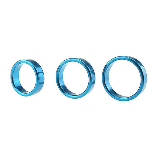 BDStyle Colorful Sex Delay Aluminum Mens Cock Ring Medium - Steel Cock Rings
