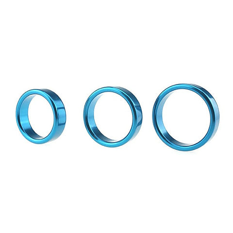Colorful Sex Delay Aluminum Mens Cock Ring by BDStyle - Steel Cock Rings