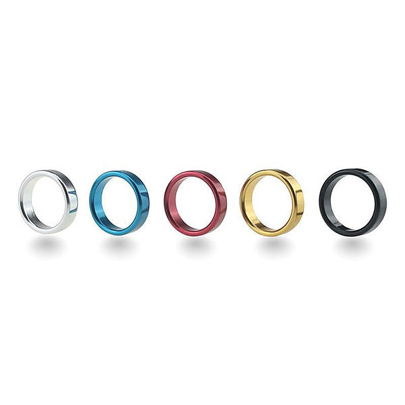 Colorful Erection Enhancer Aluminum Cock Ring by BDStyle - Steel Cock Rings