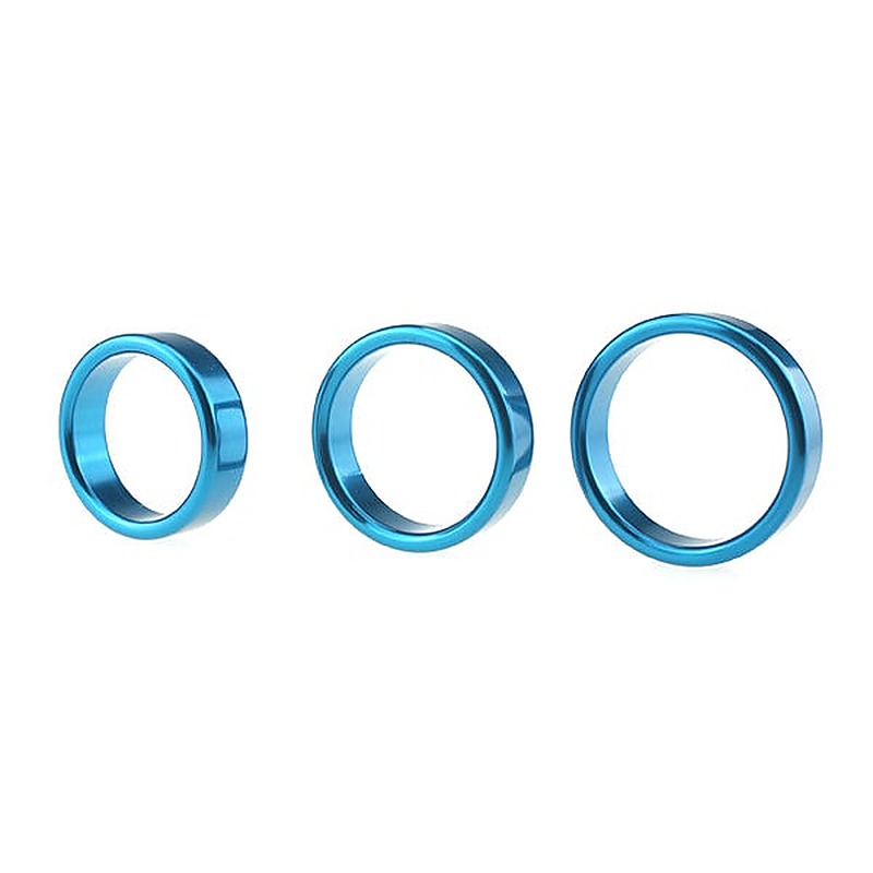 Colorful Erection Enhancer Aluminum Cock Ring by BDStyle - Steel Cock Rings