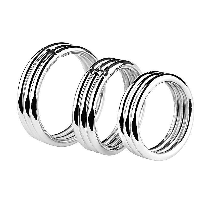 Echo Stainless Steel Cock Ring by BDStyle - Steel Cock Rings