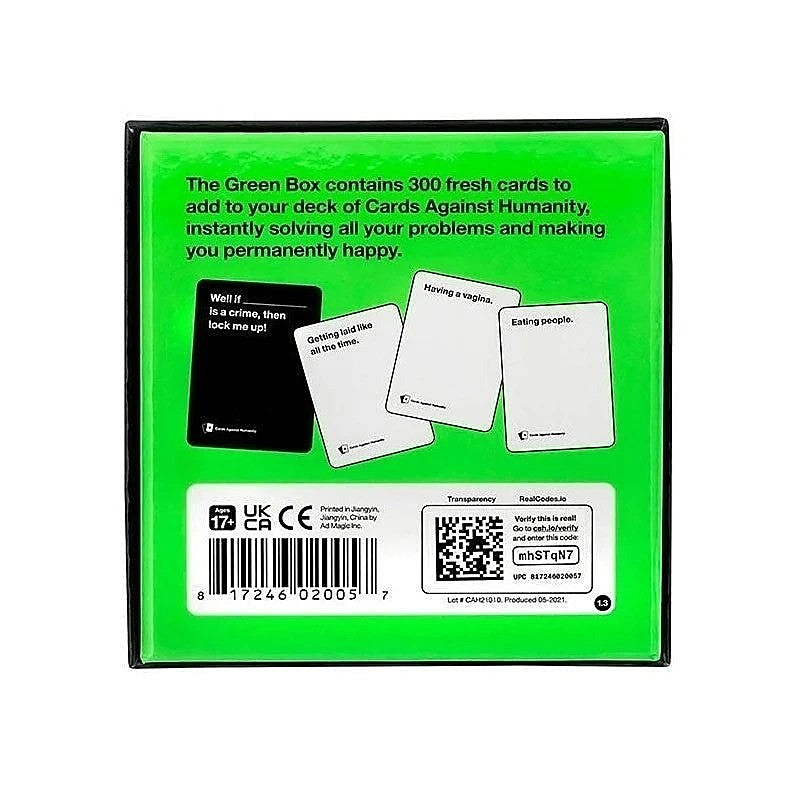 Green Box by Cards Against Humanity - Sex Games, Coupons and Tricks