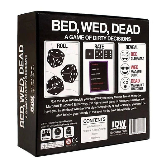 IDW Games Bed, Wed, Dead A Game Of Dirty Decision - Sex Games, Coupons and Tricks