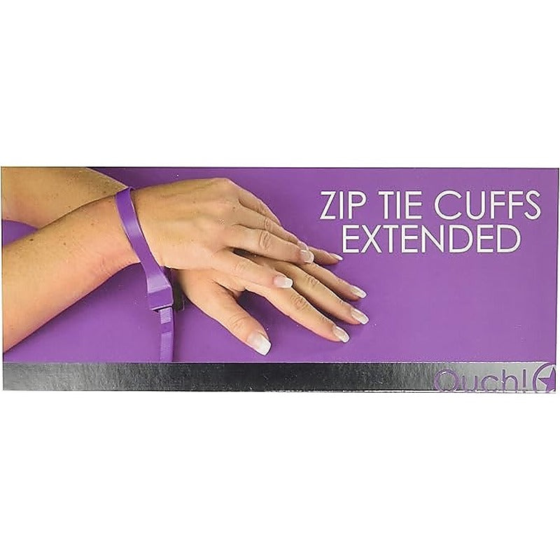 Ouch Zip Tie Bondage Play Cuffs Extended by Shots Toys - Cuffs And Restraints