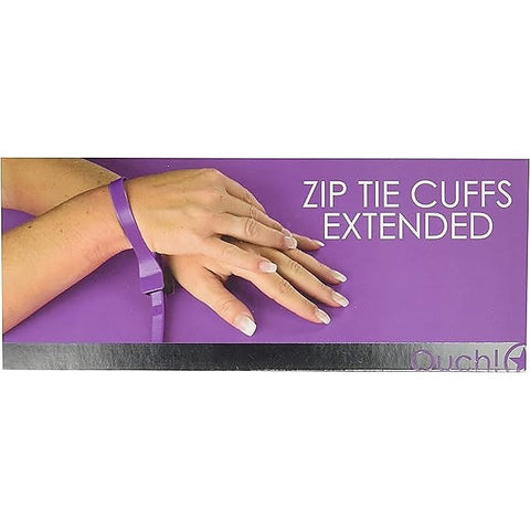Ouch Zip Tie Bondage Play Cuffs Extended by Shots Toys - Cuffs And Restraints