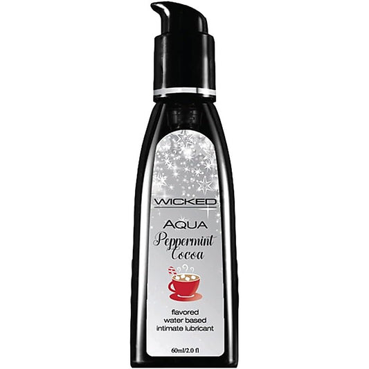 Wicked Sensual Care Aqua Water based Lubricant Peppermint Cocoa 60ml - Water Based Lubes