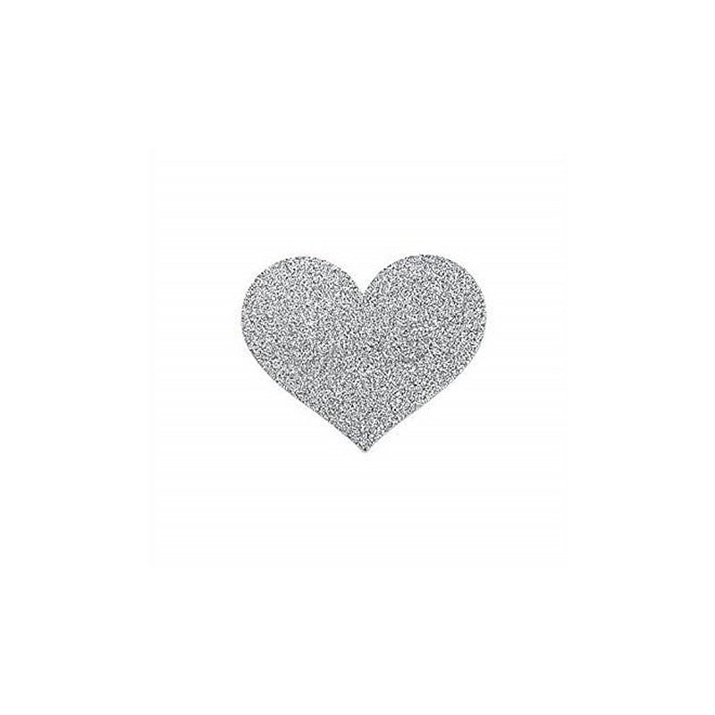 SI Flash Bolt Heart Shape Pasties by Bijoux Indiscrets - Breast and Nipple Toys