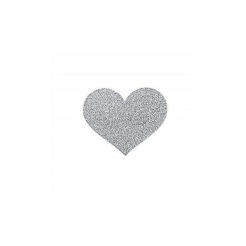SI Flash Bolt Heart Shape Pasties by Bijoux Indiscrets - Breast and Nipple Toys