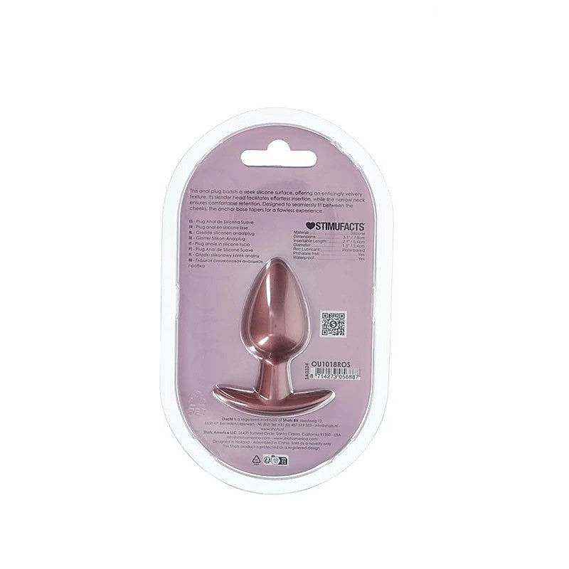 Shots OUCH! Metallic Medium Butt Plug by Shots Toys - Butt Plugs