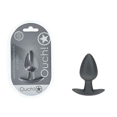 Shots OUCH! Metallic Medium Butt Plug by Shots Toys - Butt Plugs