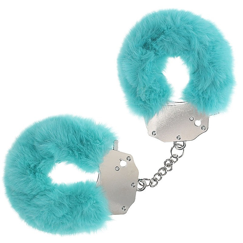 Heavy Duty Fluffy Bondage Hand Cuffs by Shots Toys - Cuffs And Restraints