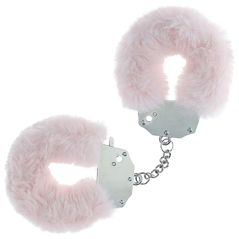 Heavy Duty Fluffy Bondage Hand Cuffs by Shots Toys - Cuffs And Restraints