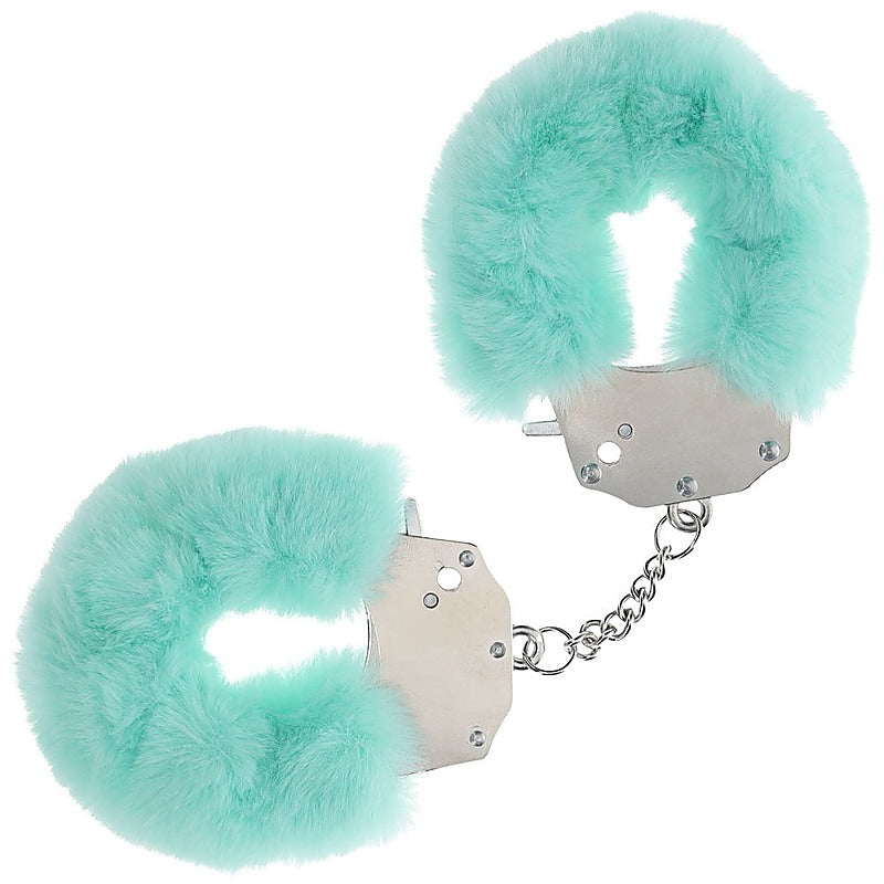 Heavy Duty Fluffy Bondage Hand Cuffs by Shots Toys - Cuffs And Restraints