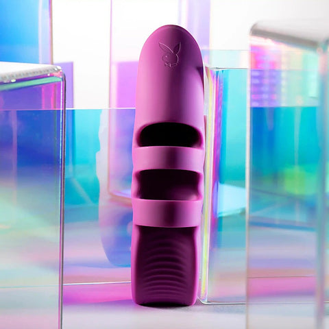 Playboy Pleasure LEND A HAND Finger Vibrator by Evolved - Finger and Tongue Vibrators