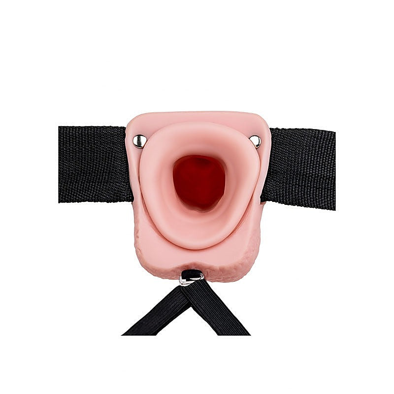 REALROCK Hollow Strap-On Dong with Balls by Shots Toys - Strap On Sextoys