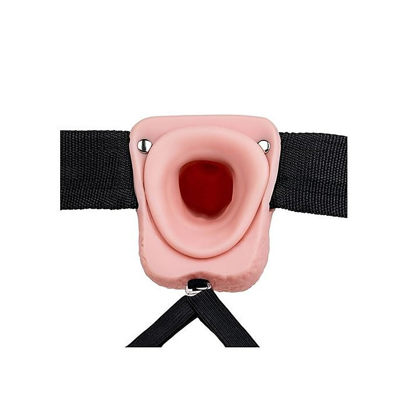REALROCK Vibrating Hollow Strapon Dildo & Balls - Strap On Sextoys