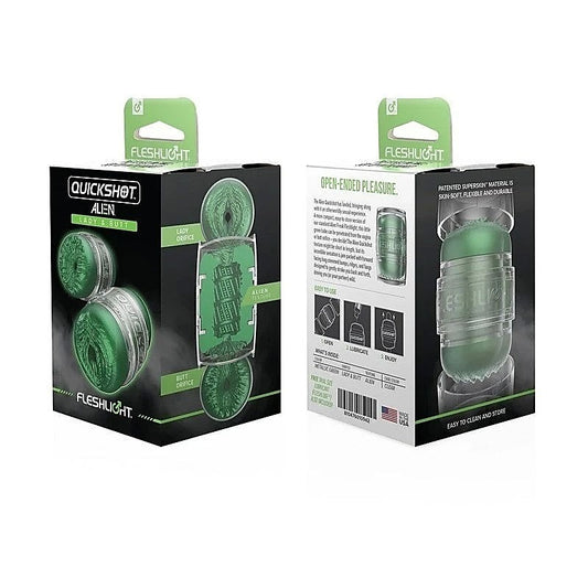 Fleshlight Quickshot Alien Green Metallic Lady and Butt Male Masturbator - Fleshlight Male Masturbators