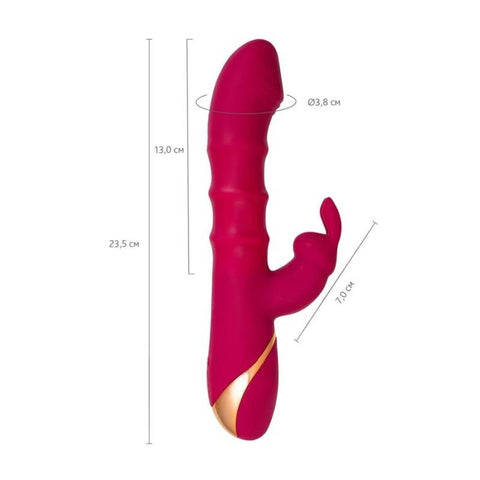 JOS Tenty Rabbit Vibrator with Moving Shaft Rings by ToyFa - Rabbit Vibrators