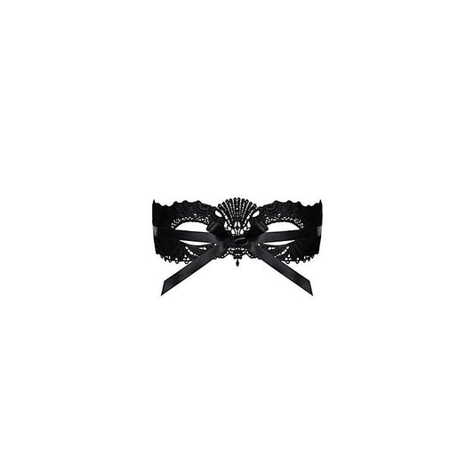 Obsessive A700 Black Sexy Eye Mask with Ribbon Tie - Masks And Blindfolds
