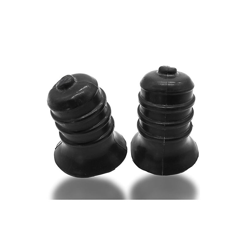 OxBalls Ribnibs Curved Springy Ribbed Nipple Suckers Night Edition - Nipple and Clit Clamps