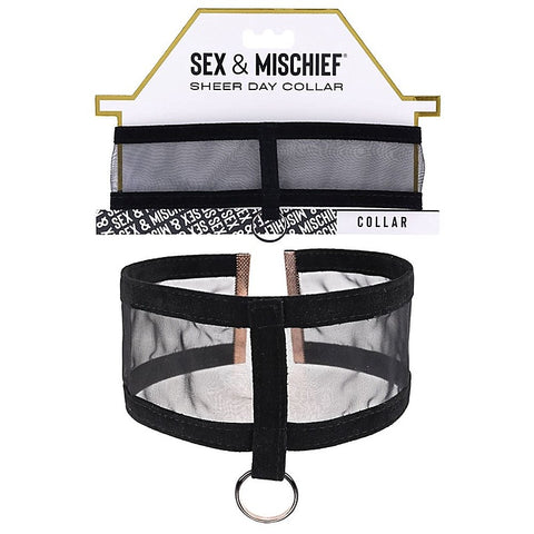 Luxurious S&M Sheer Day Collar - Discreet Sensual Wear - Her Fetish