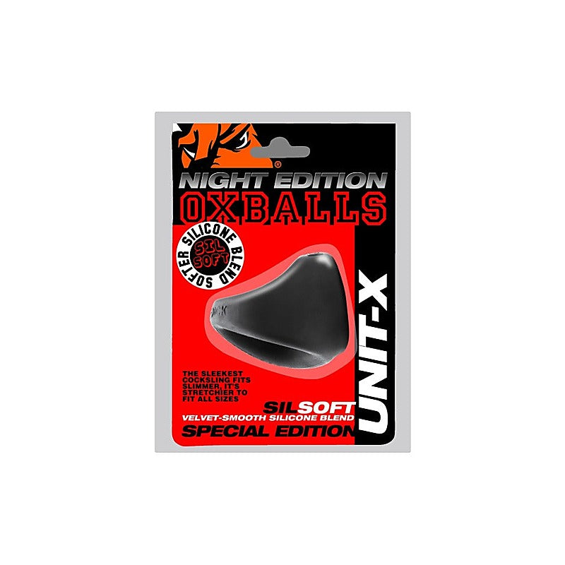 OxBalls Unit X Stretchy Slimmer Fit Mens Cock Ring Night Edition - Stretchy Cock Rings