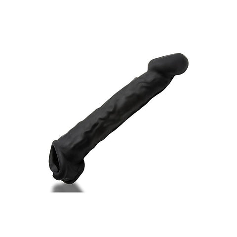 OxBalls Muscle Ripped Inner Ribbed Velvet Smooth Cock Sheath Night Edition - Penis Sleeves and Extenders