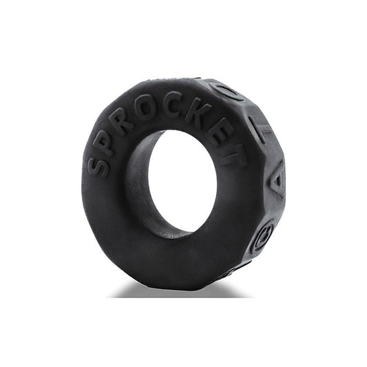 OxBalls Sprocket Comfort No Roll Stretchy Cock Ring Night Edition - Stretchy Cock Rings