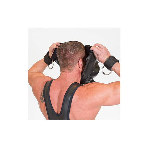 XTRM Neoprene Gas Mask Bondage Hood - Bondage Hoods