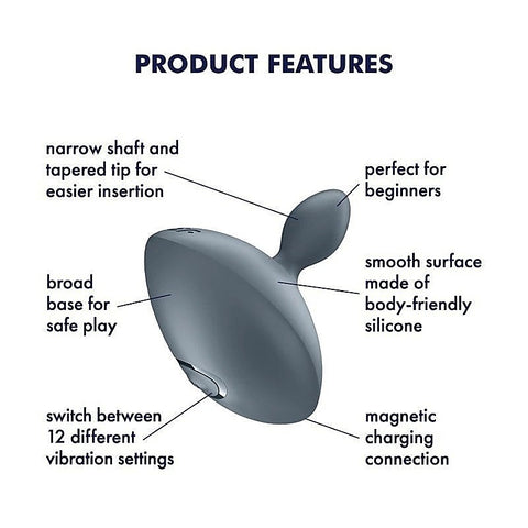 Satisfyer Booty Absolute Beginners 4 Vibrating Butt Plug - Anal Vibrators
