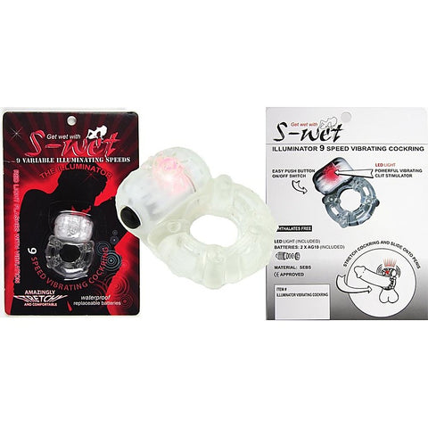 S Wet Illuminator Vibrating Cock Ring by NU Sensuelle - Vibrating Cock Rings