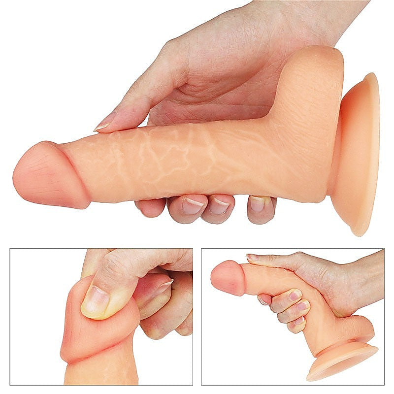The Ultra Soft Dude Realistic Dong by Lovetoy - Realistic Dildos