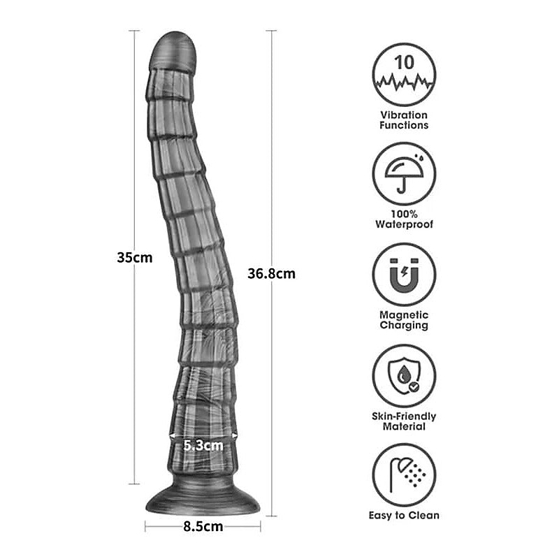 Vibrax Slider King Sized Rechargeable Vibrating Dildo - Vibrating Dildos