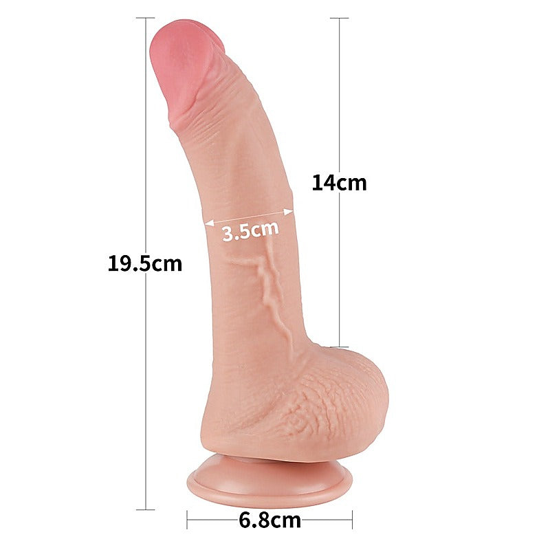 Sliding Skin Dual Layer Realistic Dong With Flexible Skin Flesh - Realistic Dildos