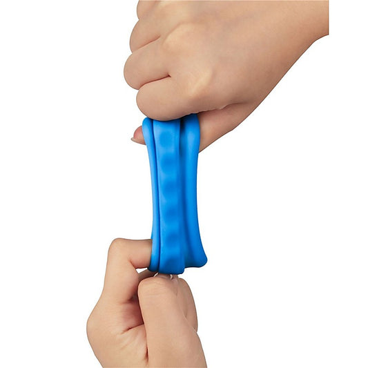 Lovetoy Pinnacle Pro Twin Flex Stretchy Cock and Balls Rings Blue - Ball and Cock Toys
