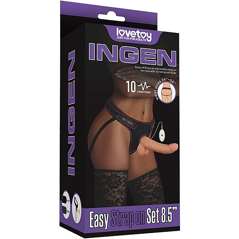 Ingen Multi Functions Vibrating Easy Strap On Set by Lovetoy - Strap On Sextoys