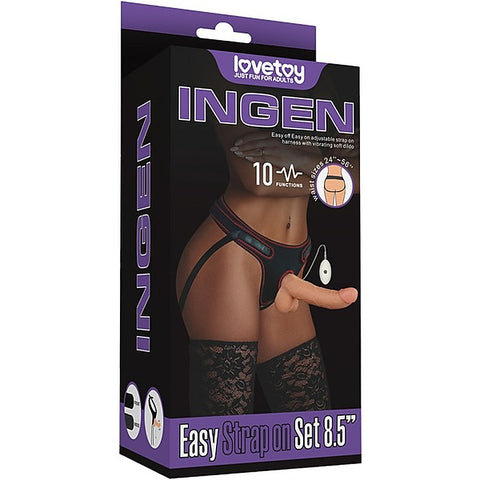 Ingen Multi Functions Vibrating Easy Strap On Set by Lovetoy - Strap On Sextoys