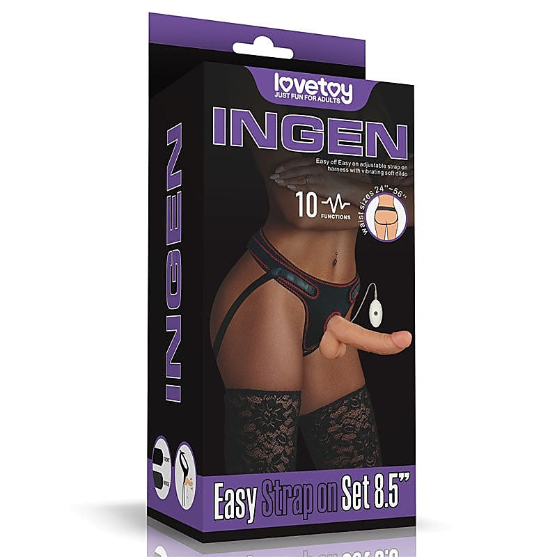 Ingen Multi Functions Vibrating Easy Strap On Set by Lovetoy - Strap On Sextoys