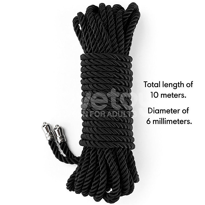 Rebellion Reign Silky Bondage Play Rope by Lovetoy - Cuffs And Restraints